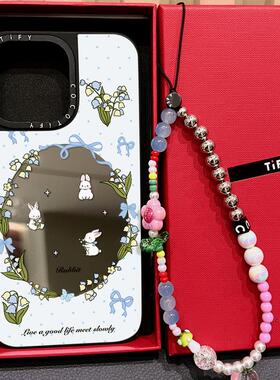 C家磁吸MagSafe蓝波点铃兰花兔子适用iphone17/16手机壳15promax苹果14pro小清新春夏13日韩卡通新款plus少女