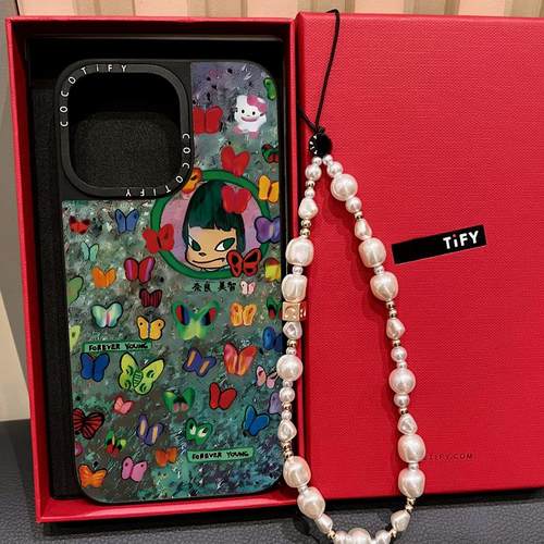 C家奈良美智涂鸦女孩适用苹果16promax/17PRO手机壳iphone15镜面MagSafe磁吸14pro保护套13卡通搞怪12/17