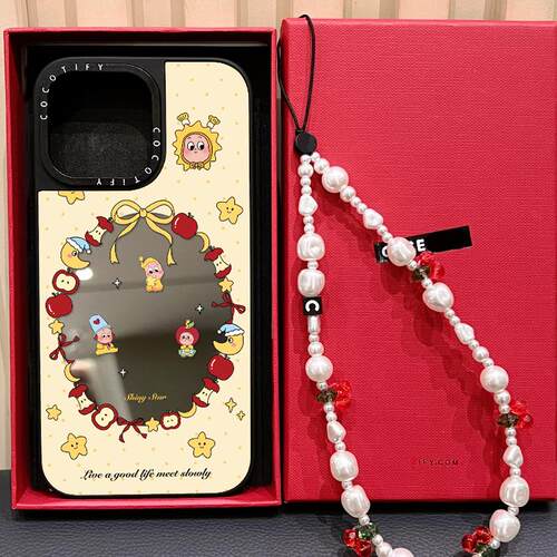 C家磁吸MagSafe可爱星星小孩适用iphone16手机壳15promax苹果14pro镜面保护套13日韩17卡通plus情侣男女17PRO
