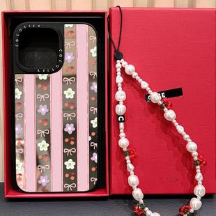 C家磁吸MagSafe日韩ins碎花樱桃蝴蝶结适用iphone16pro/17PRO手机壳15promax苹果14plus保护套13甜美少女