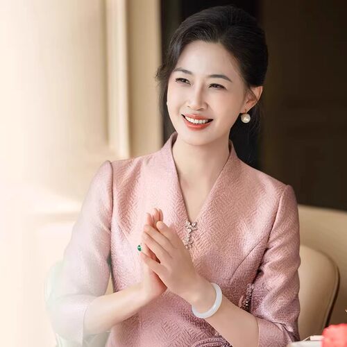 喜婆婆婚宴装2026新款高贵年轻妈妈结婚礼服高端轻奢连衣裙大码女