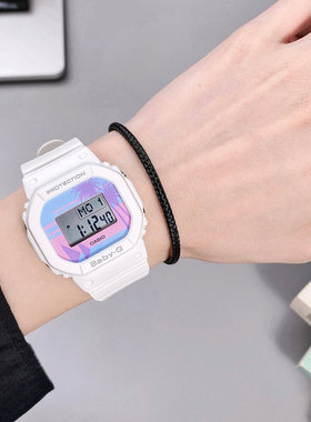 卡西欧BABYG复古学生电子运动防水方形女表BGD-560BC-7西海岸系列