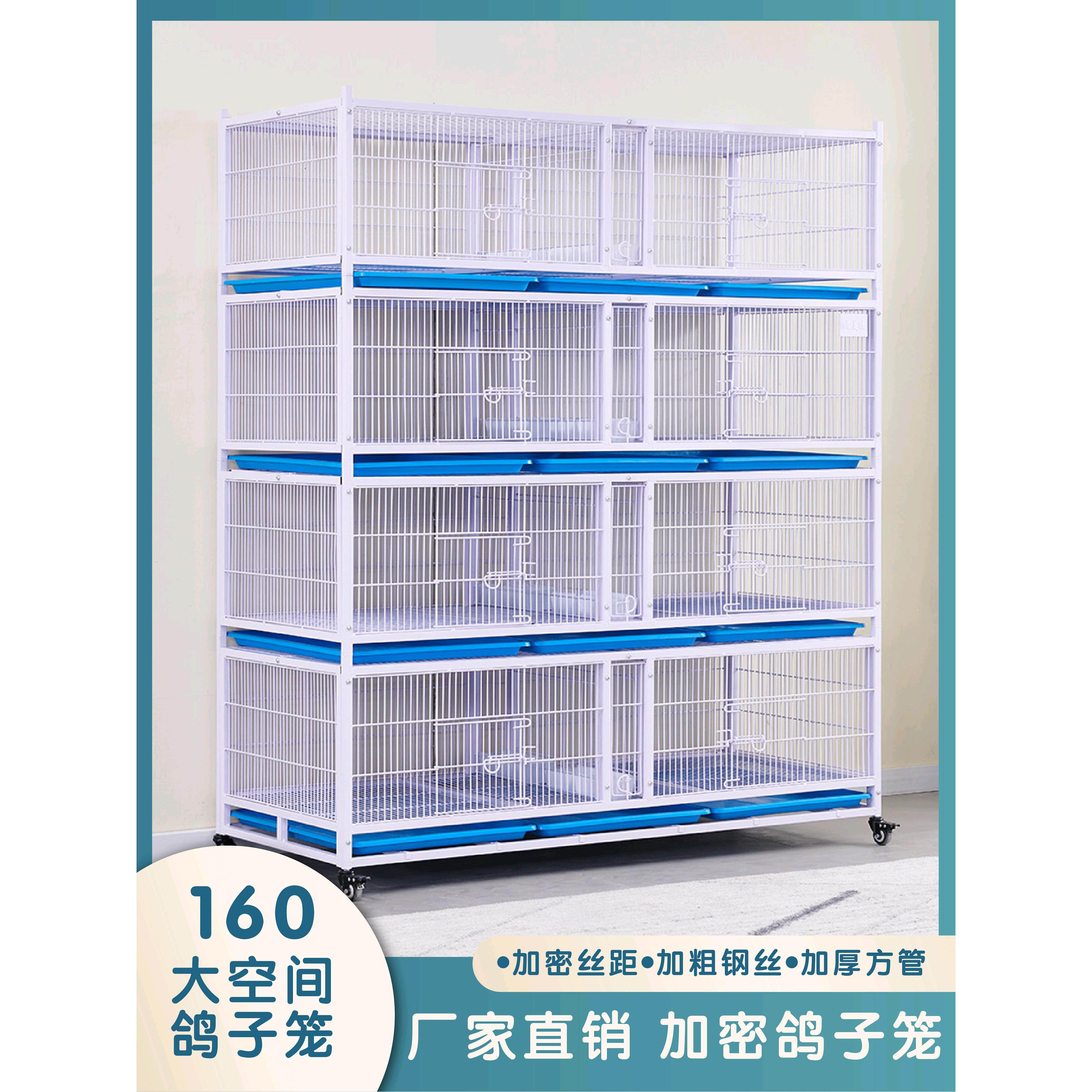 鸽子配对笼元宝信鸽养殖笼室内外繁育鸟笼带食槽加密宠物笼防老鼠