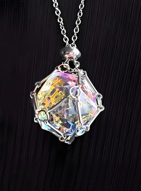 dnd宝石骰子项链玻璃筛子第五人格项链跑团骰子