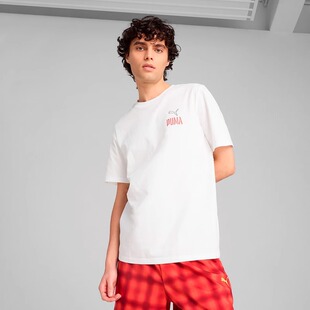 PUMA彪马短袖男女款纯棉印花时尚舒适透气户外运动休闲T恤632927
