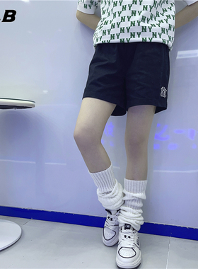 MLB女款短裤运动时尚宽松休闲裤速干透气跑步五分裤3FSMB0433