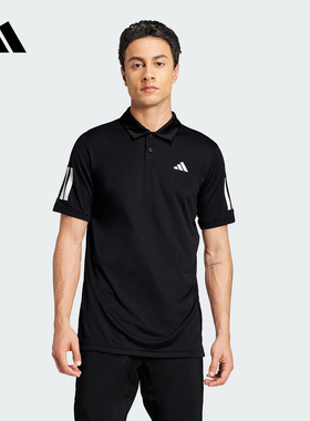 25秋季新款adidas阿迪达斯运动休闲男子翻领T恤短袖POLO衫JG0985