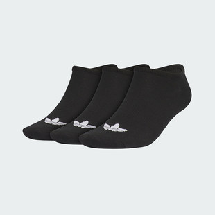 adidas阿迪达斯三叶草夏季男女运动休闲透气短袜子三双装JC9284