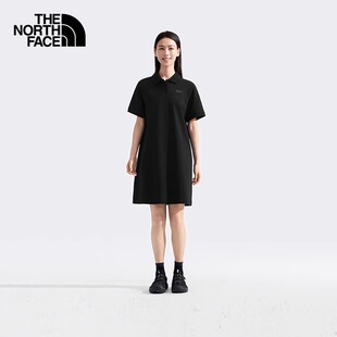 TheNorthFace北面短袖女士新款户外休闲舒适透气POLO衫连衣裙8BWU