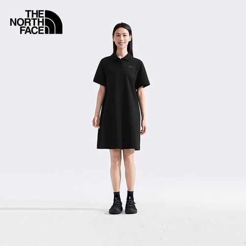 北面户外休闲透气POLO衫连衣裙女