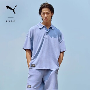 2025新款PUMA彪马短袖男女款时尚百搭黑标运动休闲polo衫631557