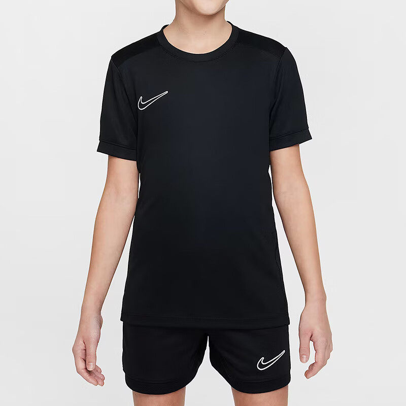 NIKE耐克大童透气DRI-FIT速干足球上衣男女童轻便圆领短袖 HJ3716