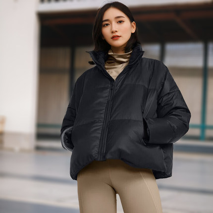 安德玛UA秋冬ColdGear Infrared女子短款防风保暖羽绒服1378858