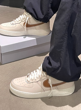 25新款NIKE耐克AIR FORCE 1空军一号板鞋香槟金男运动鞋IB8865