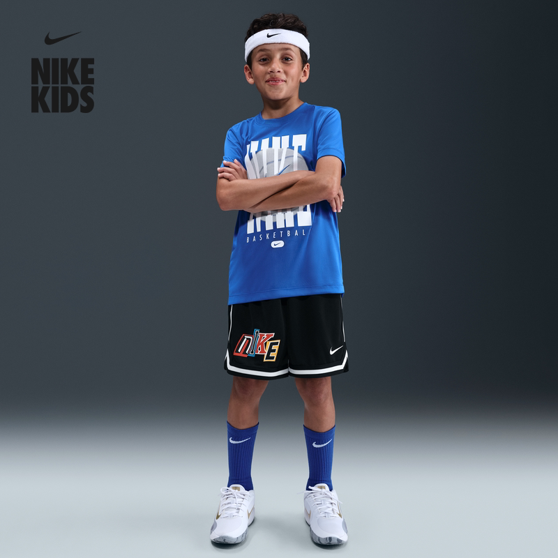 NIKE耐克男童大童DRI-FIT DNA运动速干透气篮球训练短裤IM3394