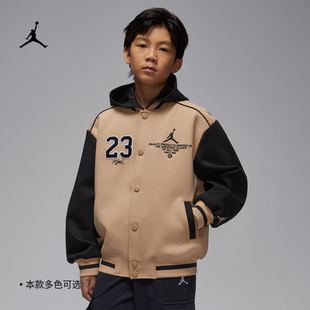 2025秋季新款JORDAN 耐克乔丹大童针织夹克男女童运动外套 IO2560