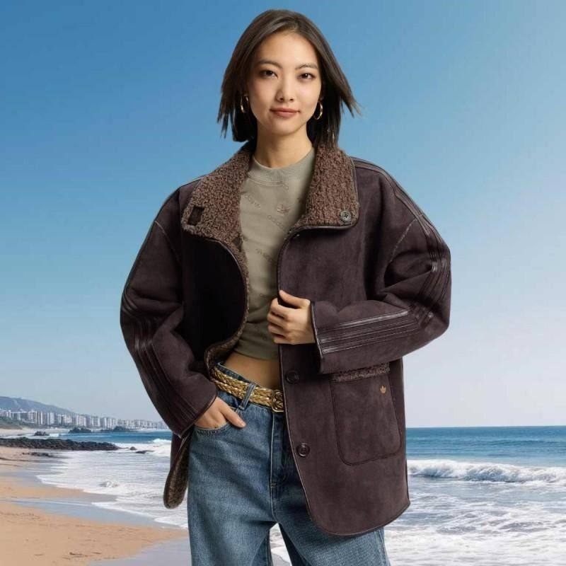 阿迪达斯三叶草外套女子双面穿仿羊羔绒运动夹克KT3145/KT3146,运动服/休闲服装,运动茄克/外套,淘宝优惠券,粉丝福利购,淘宝优惠卷