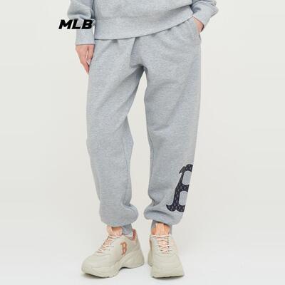 MLB情侣卫裤男女NY大标运动长裤