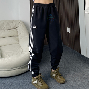 adidas阿迪达斯男子25夏季 JC5445 运动休闲三条纹休闲针织收口长裤