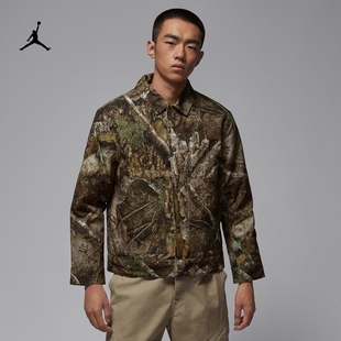 NIKE耐克乔丹男子25冬季运动休闲轻便保暖棉服翻领夹克外套HV0650