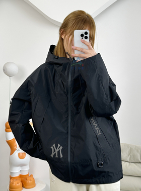 25秋季新款MLB冲锋衣外套NY男女GORE TEX防水运动夹克3AWJB9054