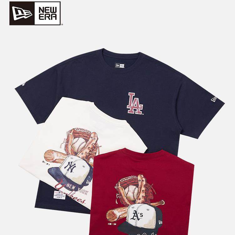 纽亦华男女NY棒球印花运动T恤