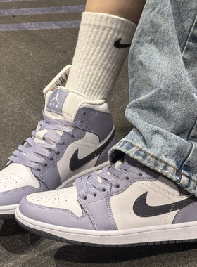 25冬季新款Jordan耐克乔丹AJ1板鞋男子中帮缓震轻便运动鞋DQ8426