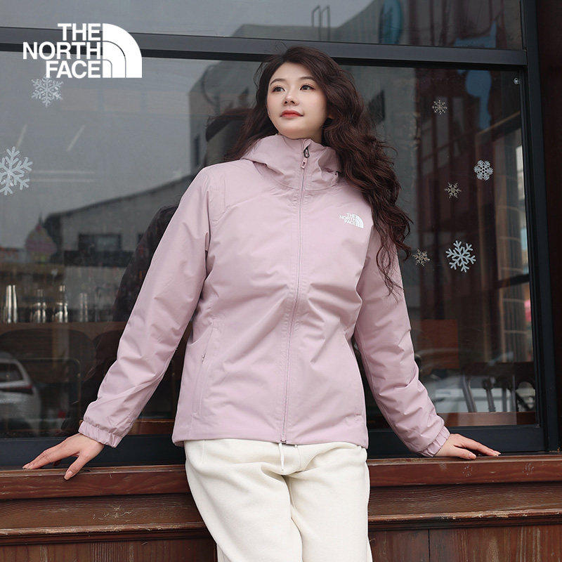 TheNorthFace北面户外女士26春夏新款棉服连帽防风防水冲锋衣8HRN