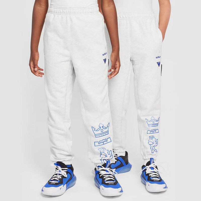 NIKE耐克男女童裤2024时尚休闲新款运动裤篮球训练针织长裤HF4266