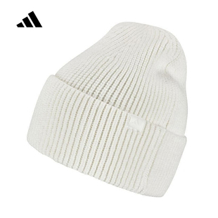 25新款adidas阿迪达斯男女翻折无檐便帽冷帽护耳保暖针织帽KC0245