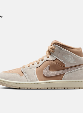 Nike耐克JORDAN女子25冬季Air Jordan 1 Mid AJ1运动休闲鞋HV4269