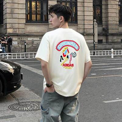 阿迪达斯三叶草男女运动短袖T恤