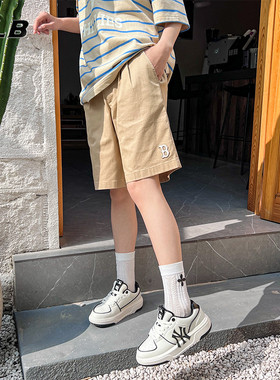 MLB短裤女式夏季舒适运动裤宽松休闲百搭工装裤五分裤3FSMB0633