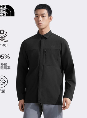 TheNorthFace北面衬衫男子户外透气防晒速干轻薄长袖衬衣外套8DFZ