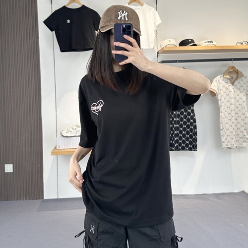 MLB短袖男女NY爱心速干运动T恤