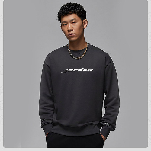 Jordan耐克男子圆领卫衣套头衫