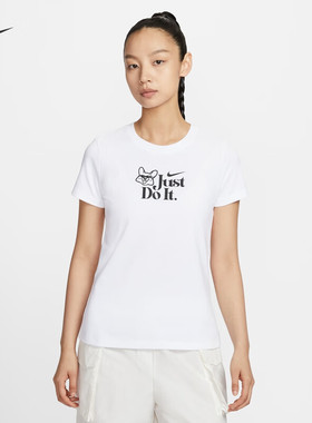 25夏季新款NIKE耐克SPORTSWEAR女子纯棉透气印花短袖T恤IM5974