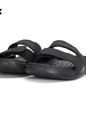 24新款UA安德玛拖鞋女轻便透气沙滩鞋时尚外穿运动凉拖3025045