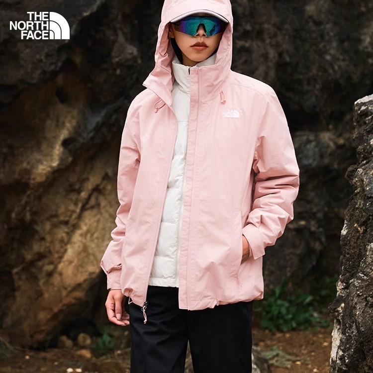 北面女子防风防水鹅绒冲锋衣外套