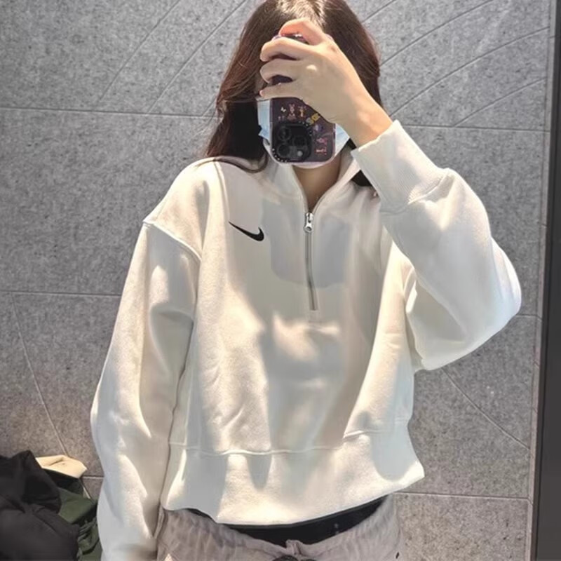 Nike耐克女子短款加绒运动衫