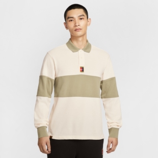 NIKE耐克男子25冬季POLOS网球运动休闲纯棉翻领长袖POLO衫HQ1749