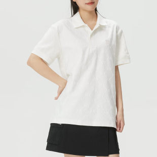 防晒UPF运动休闲T恤3APQM0163 男女NY复古暗花POLO衫 26新款 MLB短袖