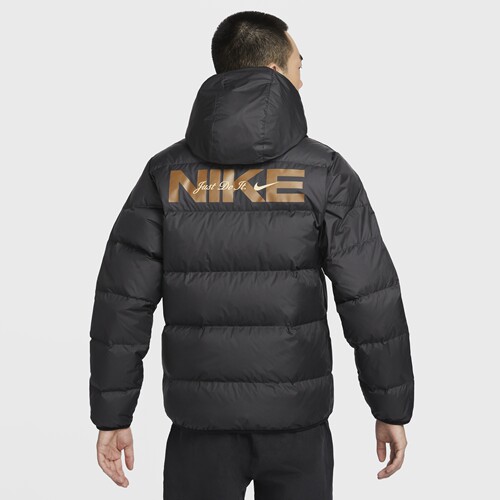 NIKE耐克男子保暖梭织连帽羽绒服