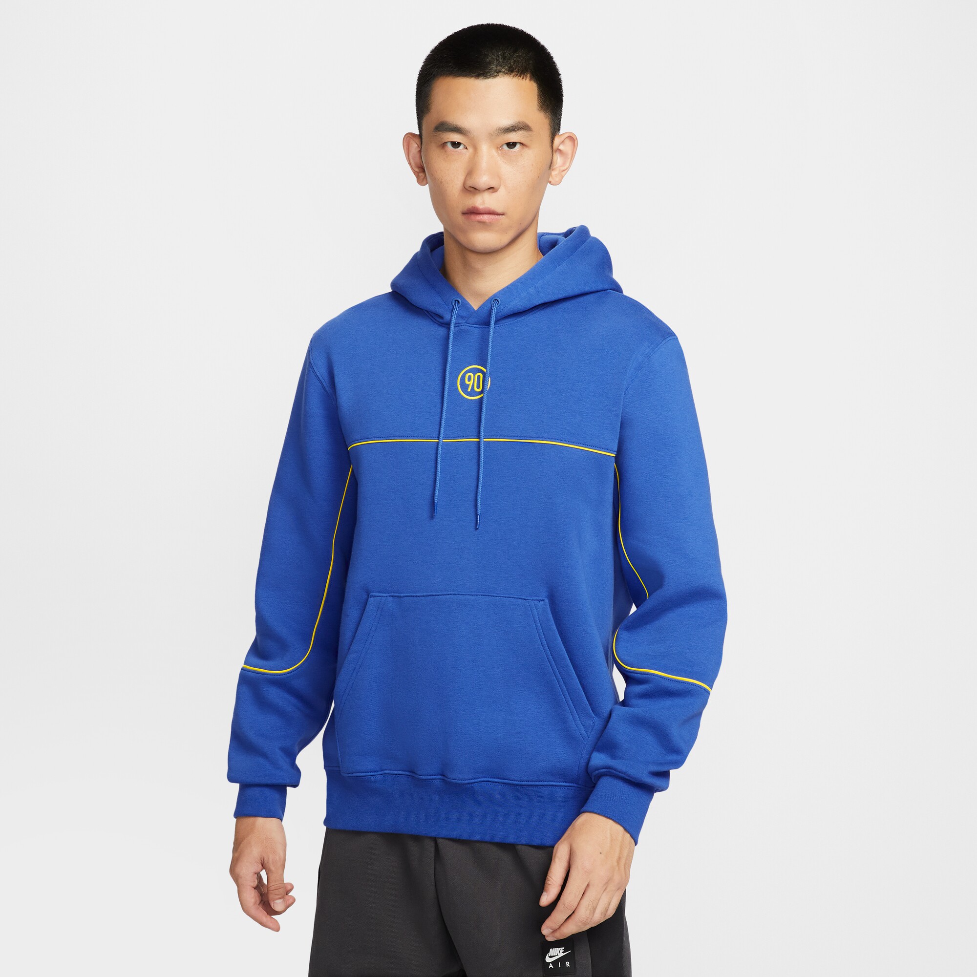 NIKE耐克男足球风连帽衫加绒卫衣
