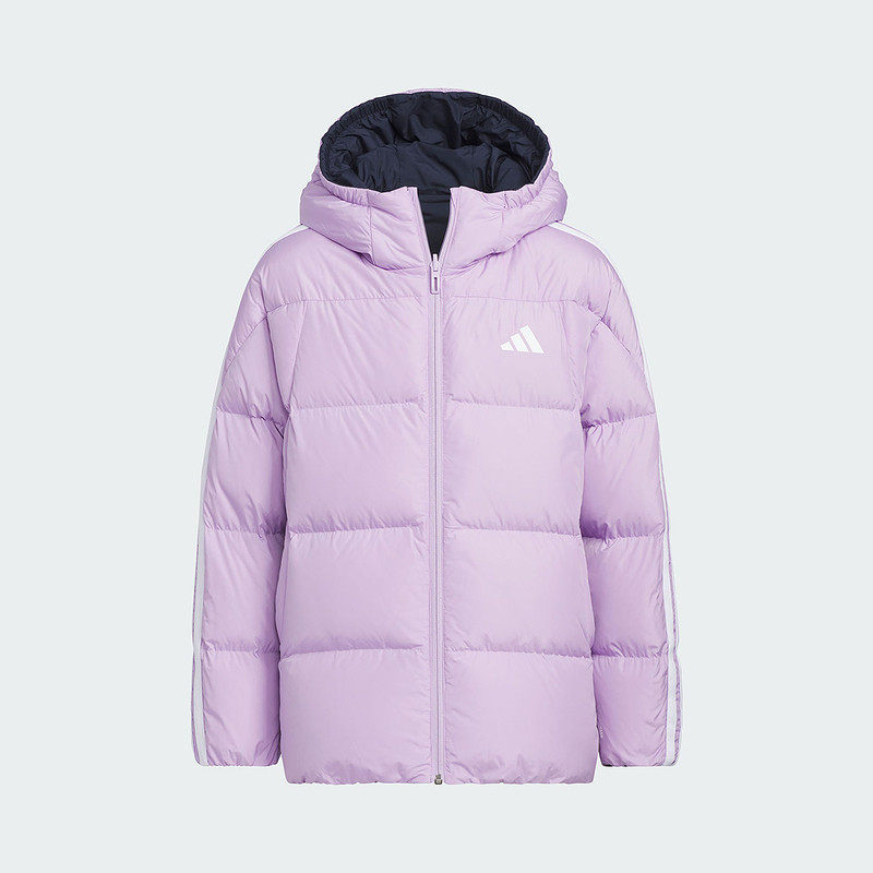Adidas阿迪达斯儿童大童双面穿连帽保暖羽绒服外套KC5936/KC5935