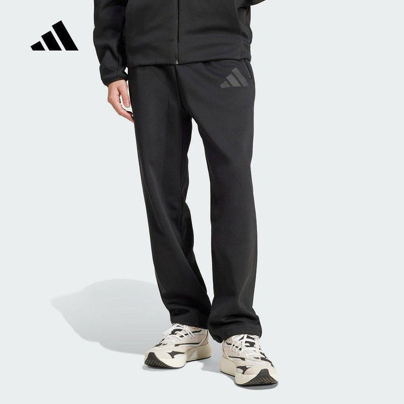 adidas阿迪达斯男装26春季新款针织长裤中腰运动休闲裤JC5478