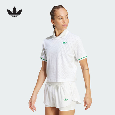 阿迪达斯温网王蔷同款POLO网球服