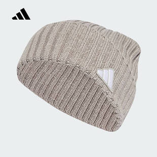 25新款adidas阿迪达斯男女MÉLANGE无檐便帽保暖冷帽针织帽JM1653