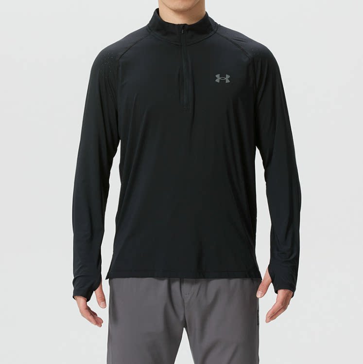 UA安德玛长袖T恤26春季新款男休闲透气健身训练运动套头衫6009508