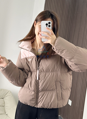 25新款adidas阿迪达斯三叶草女子运动面包服羽绒服KC2660/KC2659